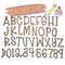 Small Teacher's Pet Font | Wooden Letters | Laser Cut Letters | Classroom Font | Educator Letters | Kids School Project Letters | Crafts product 1
